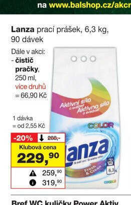 Lanza prací prášek