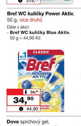 Bref WC kuličky Power Aktiv