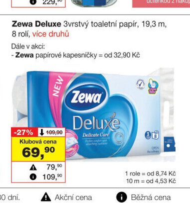 Zewa Deluxe 3vrstvý toaletní papír