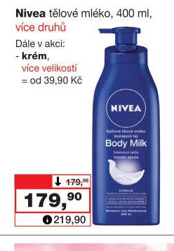 Nivea tělové mléko, 400 ml