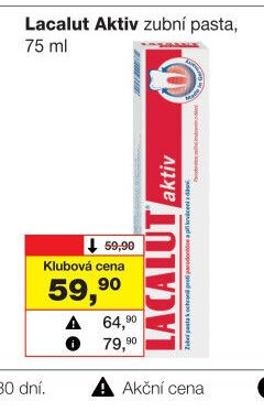 Lacalut Aktiv zubní pasta, 75 ml