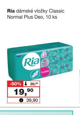 Ria dámské vložky Classic Normal Plus Deo