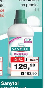 Sanytol dezinfekce na prádlo