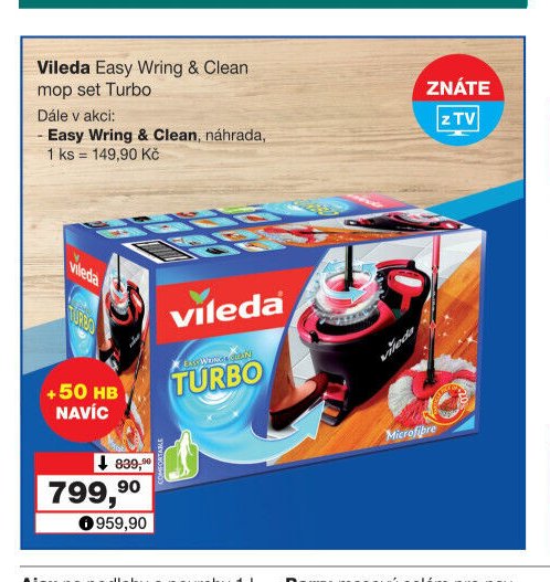 Vileda Easy Wring & Clean mop set Turbo