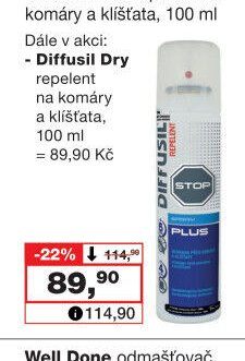 Diffusil Plus repelent na komáry a klíšťata, 100 ml