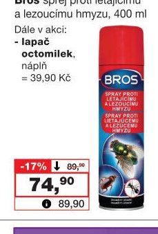 Bros sprej proti létajícímu a lezoucímu hmyzu, 400 ml