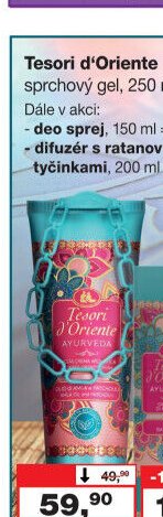 Tesori d'Oriente sprchový gel, 250 ml