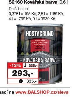 HOSTAGRUND 2v1 na železo S2160 Kovářská barva