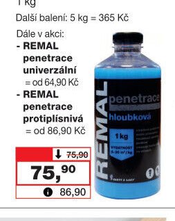REMAL penetrace hloubková, 1 kg