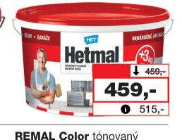 Hetmal Standard interiérová bílá malířská barva, 15 + 3 kg
