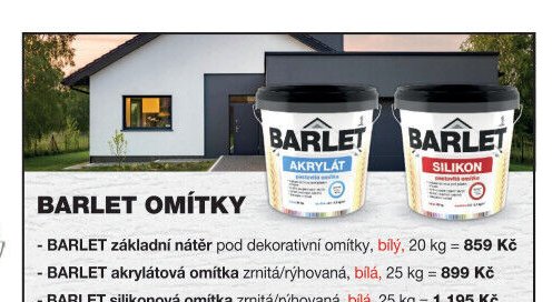 BARLET základní nátěr pod dekorativní omítky