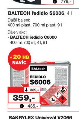 BALTECH ředidlo S6006, 4 l