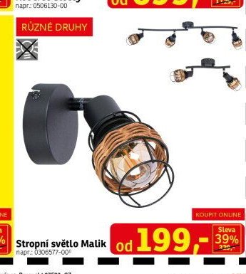 Stropní světlo Malik