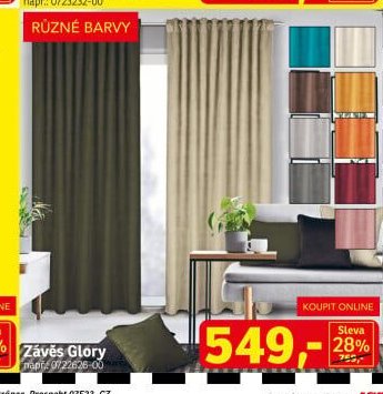 Závěs Glory