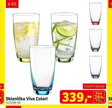 Sklenička Viva Colori