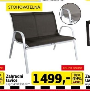 Zahradní lavice