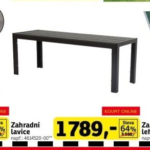 Zahradní lavice