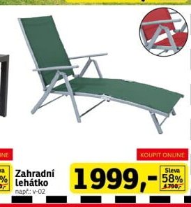 Zahradní lehátko