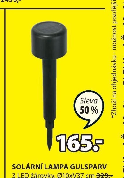Solární lampa GULSPARV