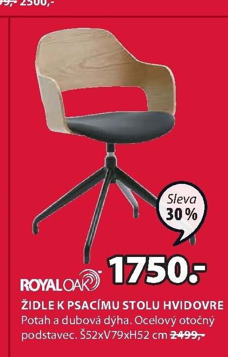 ŽIDLE K PSACÍMU STOLU HVIDOVRE