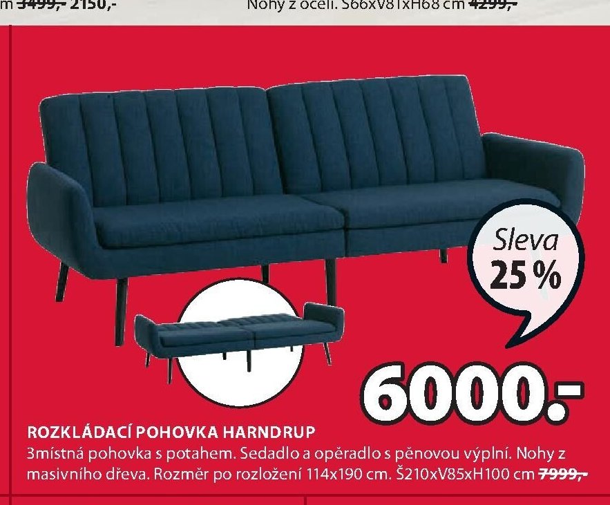 ROZKLÁDACÍ POHOVKA HARNDRUP
