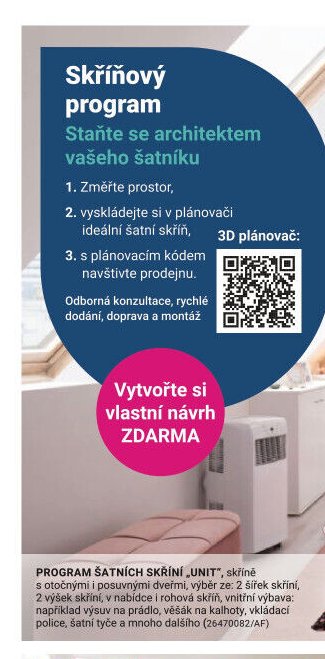 PROGRAM ŠATNÍCH SKŘÍNÍ UNIT