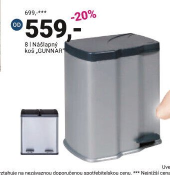 Nášlapný koš GUNNAR