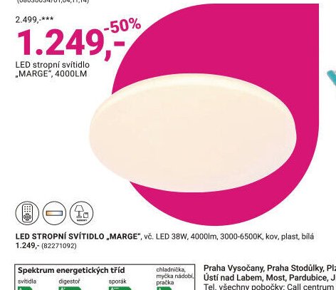 LED stropní svítidlo MARGE