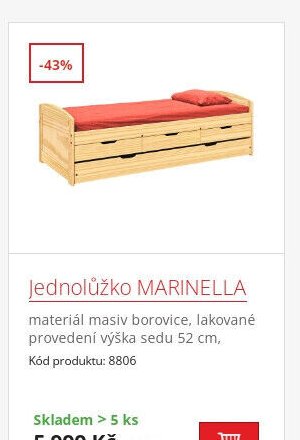 Jednolůžko MARINELLA
