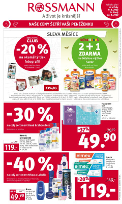 aktuální leták ROSSMANN drogerie 9.8.2023-22.8.2023