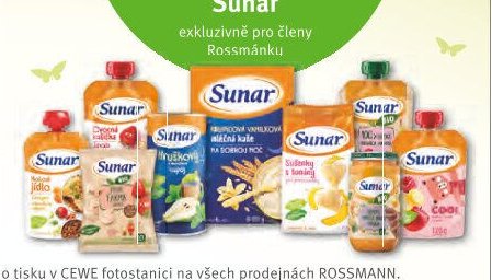 dětská výživa Sunar