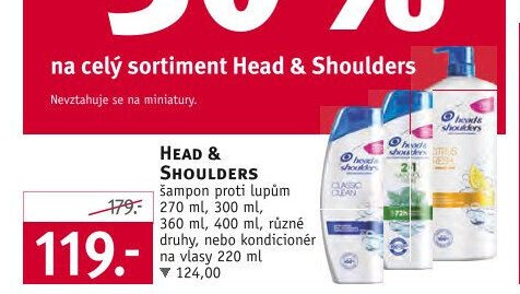 HEAD & SHOULDERS šampon proti lupům