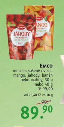 EMCO mrazem sušené ovoce