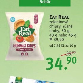 EAT REAL zeleninové chipsy