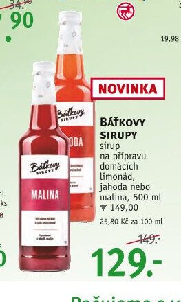 BÁŤKOVY SIRUPY