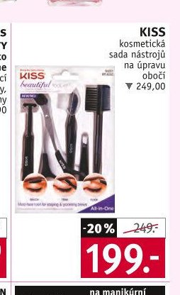 Kiss kosmetická sada nástrojů na úpravu obočí