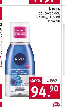 Nivea odličovač očí, 3 druhy, 125 ml