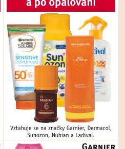 Garnier, Dermacol, Sunozon, Nubian a Ladival