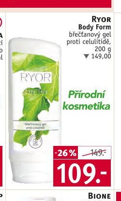 Ryor Body Form břečťanový gel proti celulitidě, 200 g