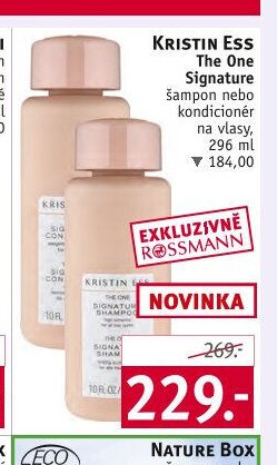 KRISTIN ESS The One Signature šampon nebo kondicionér na vlasy
