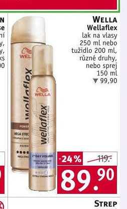 WELLA Wellaflex lak na vlasy 250 ml nebo tužidlo 200 ml, různé druhy, nebo sprej 150 ml