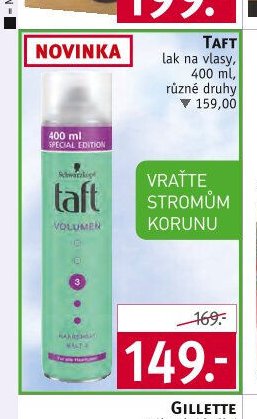 TAFT lak na vlasy, 400 ml, různé druhy