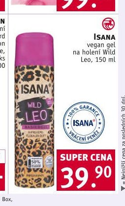ISANA vegan gel na holení Wild Leo, 150 ml