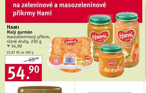 HAMI Malý gurmán masozeleninový příkrm