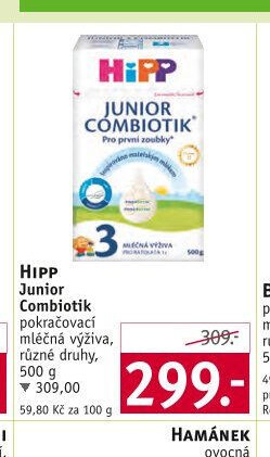 HIPP Junior Combiotik pokračovací mléčná výživa