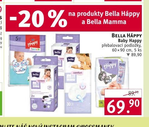 BELLA HÁPPY Baby Happy přebalovací podložky