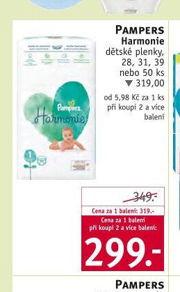Pampers Harmonie dětské plenky