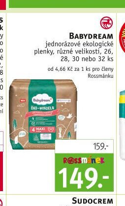 Babydream jednorázové ekologické plenky