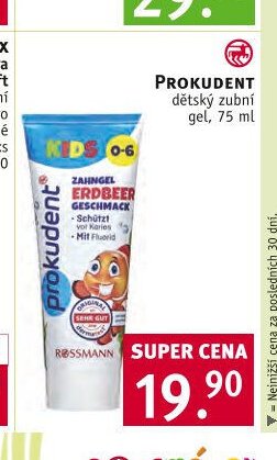 Prokudent dětský zubní gel