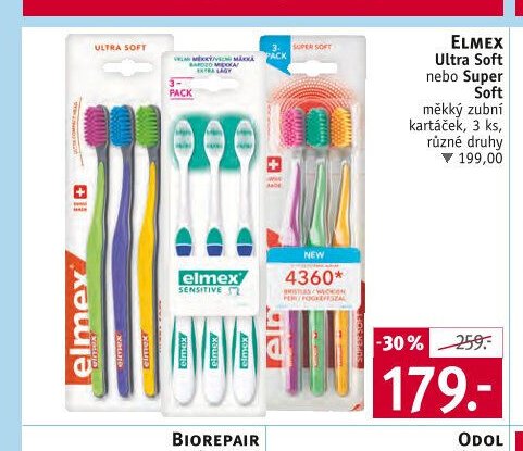 ELMEX Ultra Soft nebo Super Soft měkký zubní kartáček